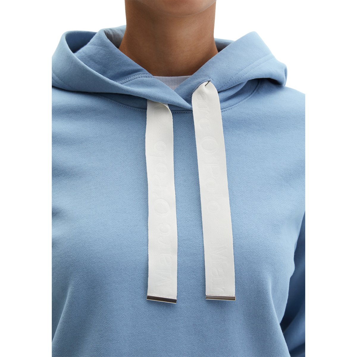 DfC Hoodie relaxed avec surface peignée bleu moyen, MARC O'POLO