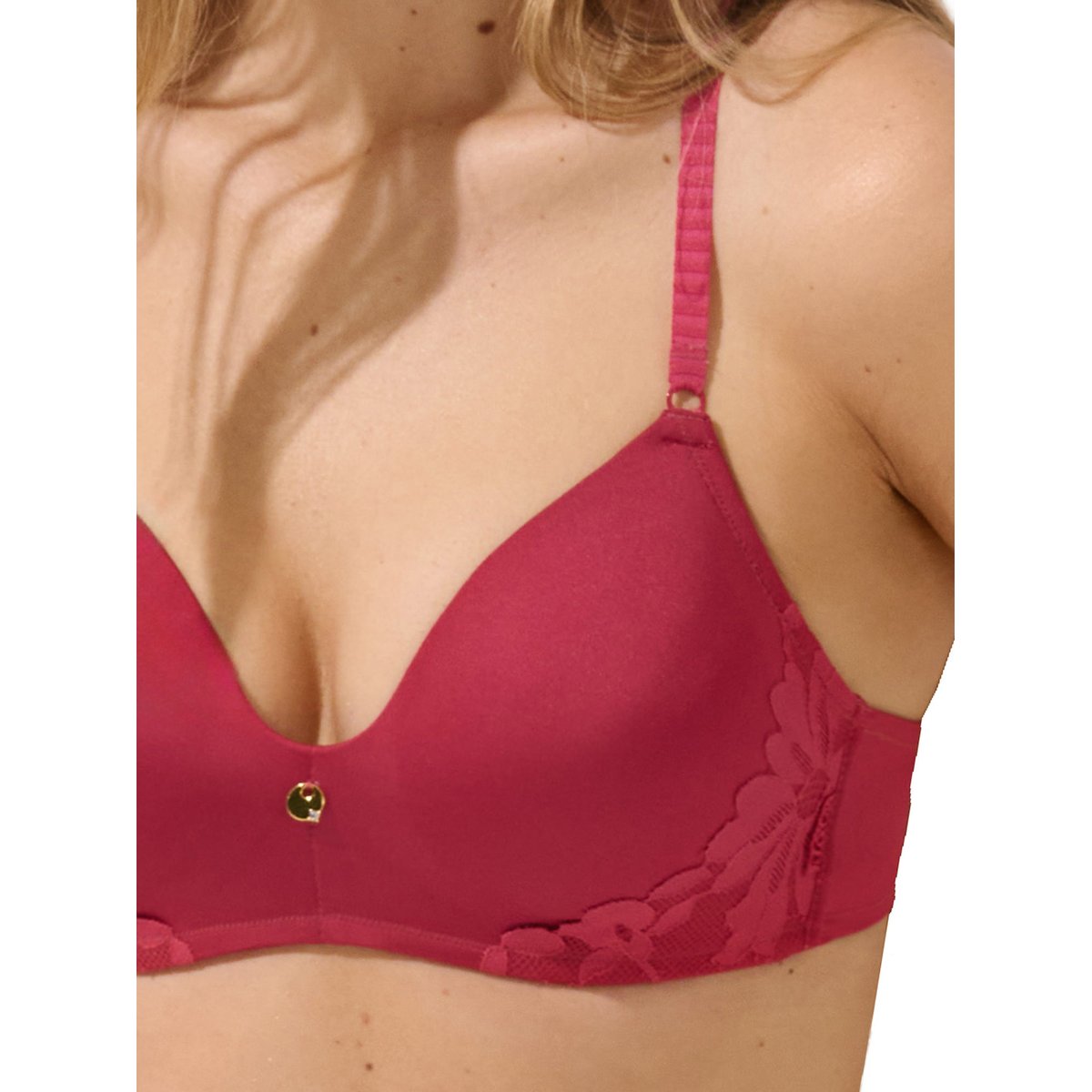 Soutien-gorge préformé sans armatures Ocean corail, LISCA