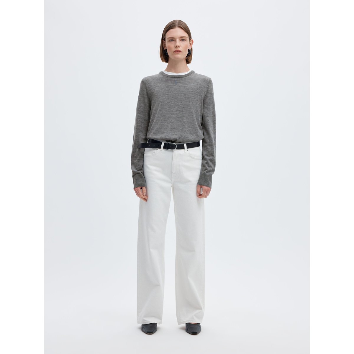 Pullover medium grey melange, SELECTED