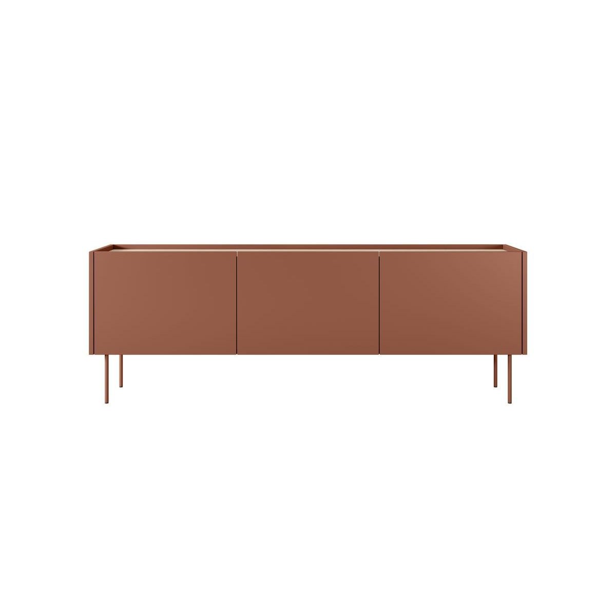 Meuble TV 170 cm panneaux de particules, ATLAS rouge, BOBOCHIC