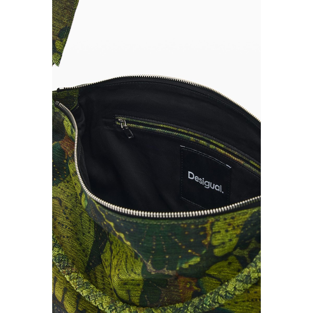 Grand sac imprimé M C Lacroix vert, DESIGUAL