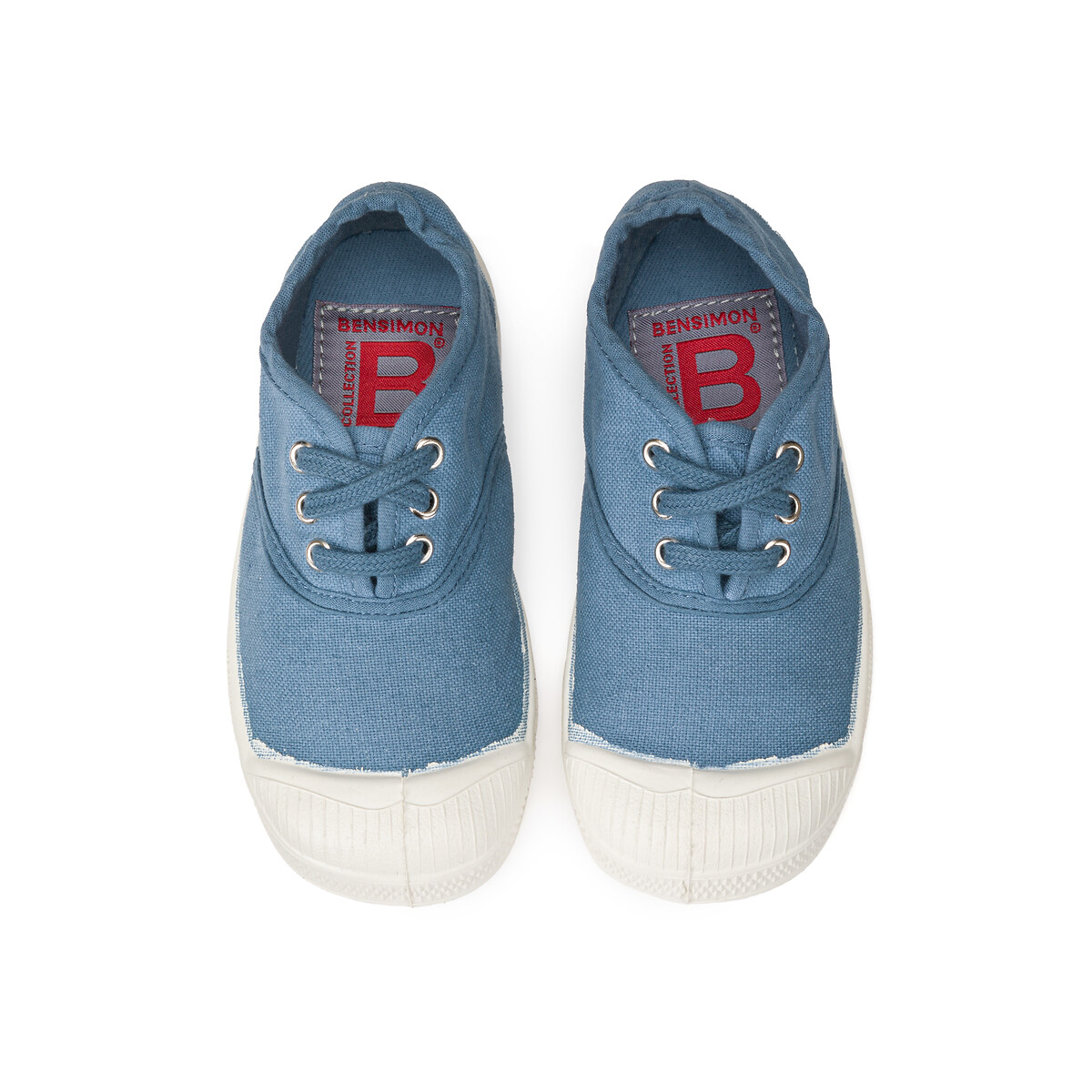 Tennis Lacets bleu denim, BENSIMON