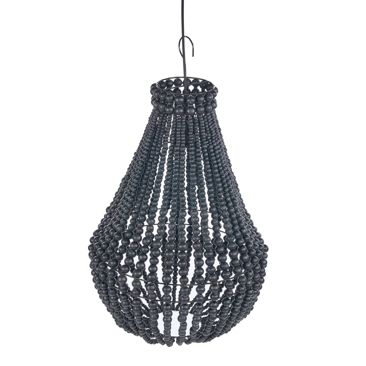 Suspension en bois TEARDROP noir, BAZAR BIZAR