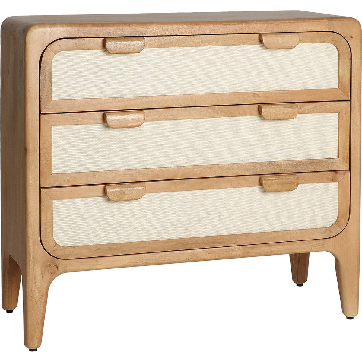 Commode manguier et bambou collection S.LATTES marron et beige, RECOLLECTION