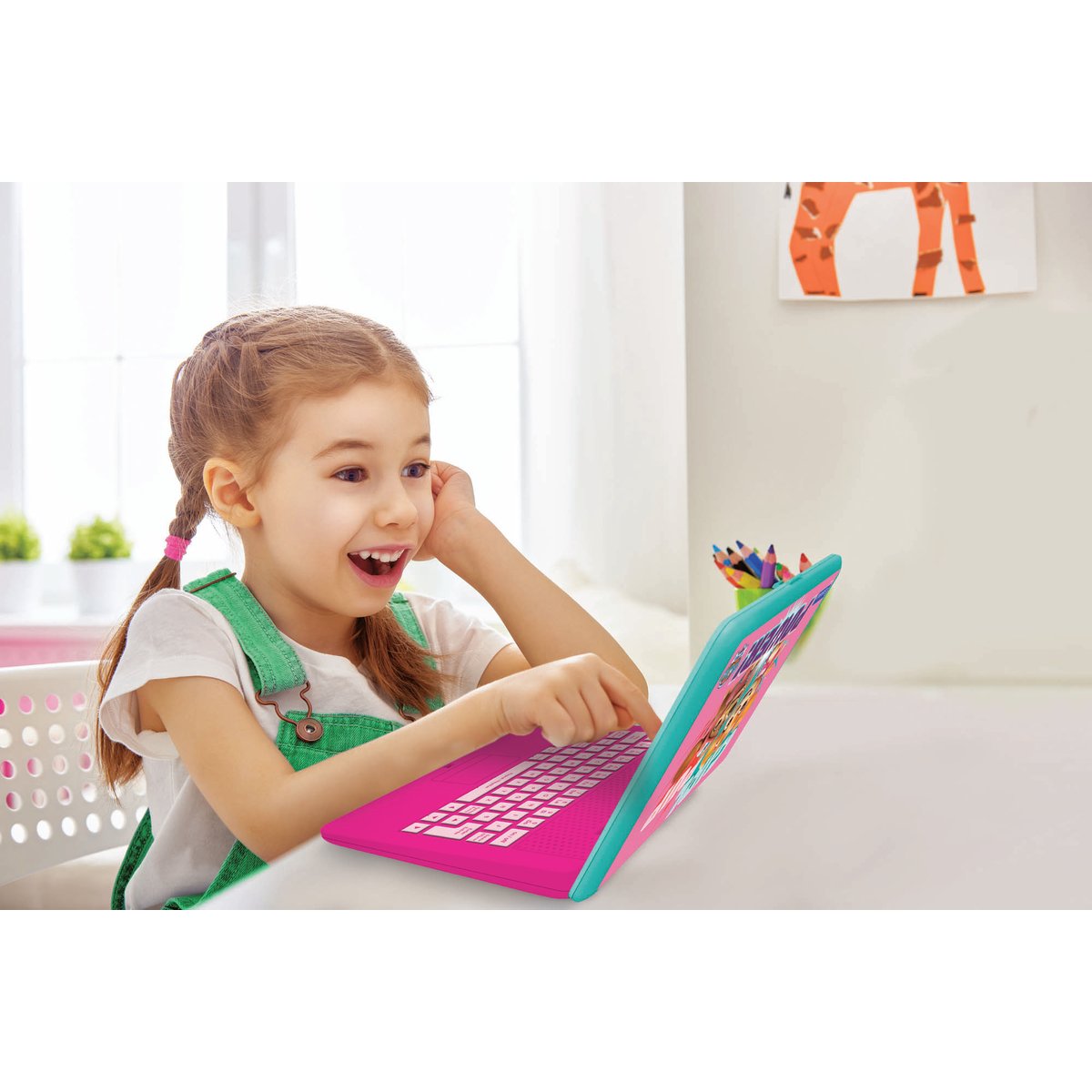 Ordinateur portable éducatif La Pat Patrouille - Français/Anglais rose, LEXIBOOK