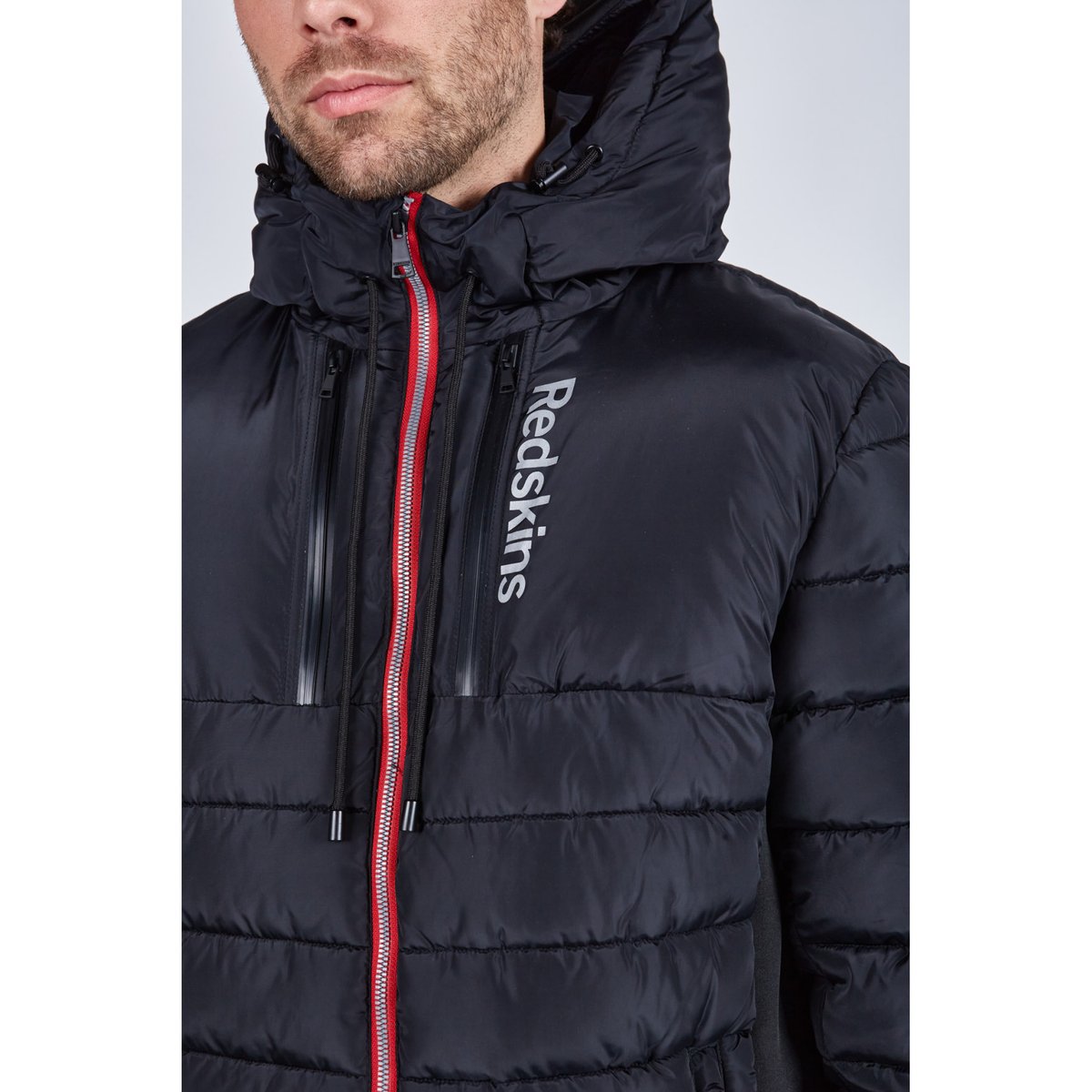 Coupe/vent col capuche zippé DARREN SWELL black/black, REDSKINS