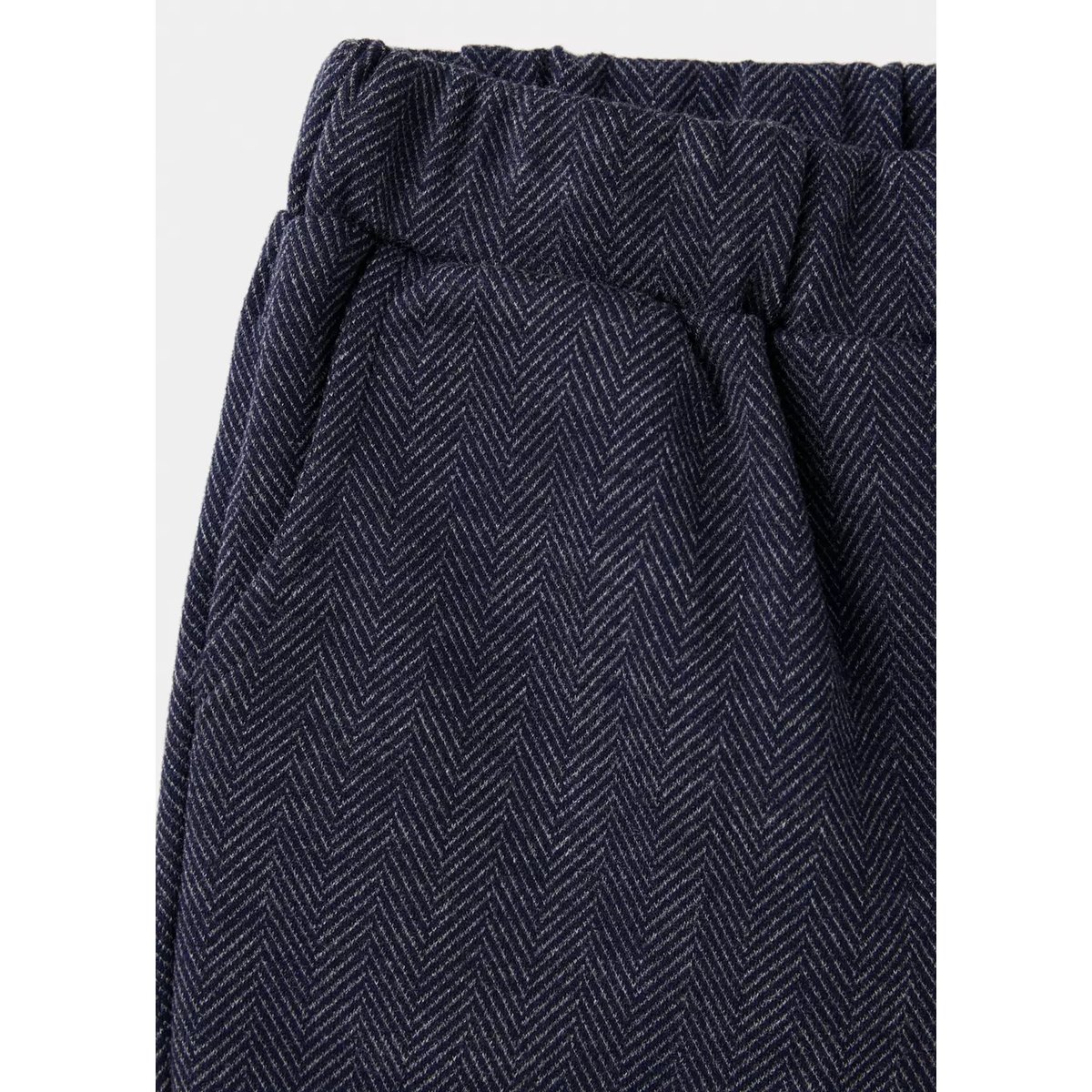 Pantalon droit chevrons bleu marine, MANGO BABY