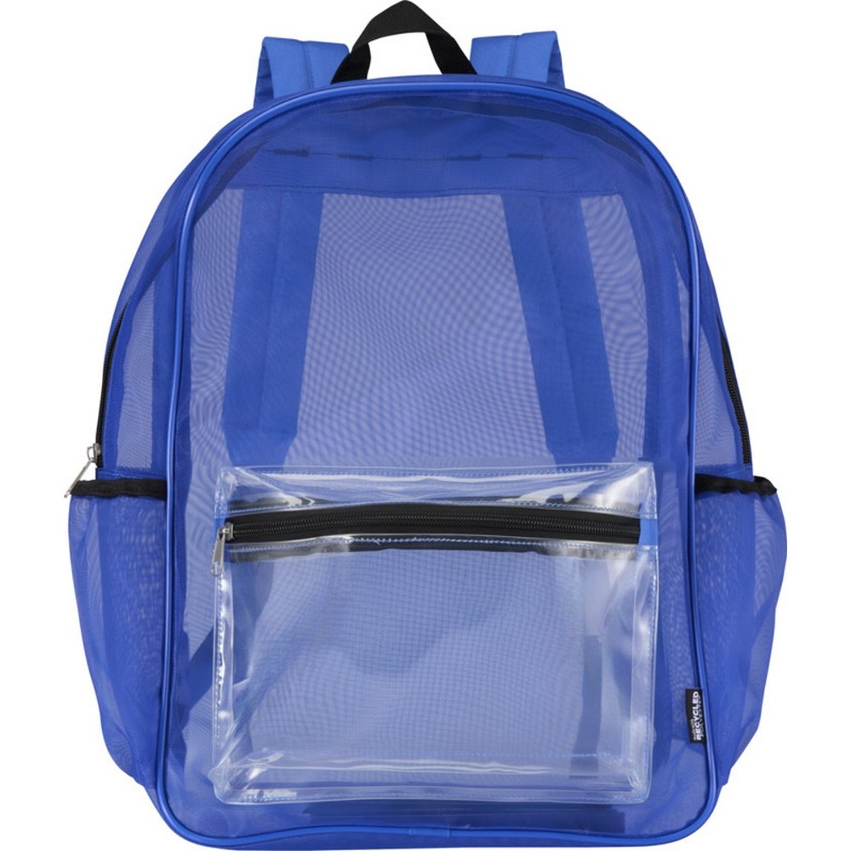 Sac à dos maillé motif/style uni bleu roi, FLOSO