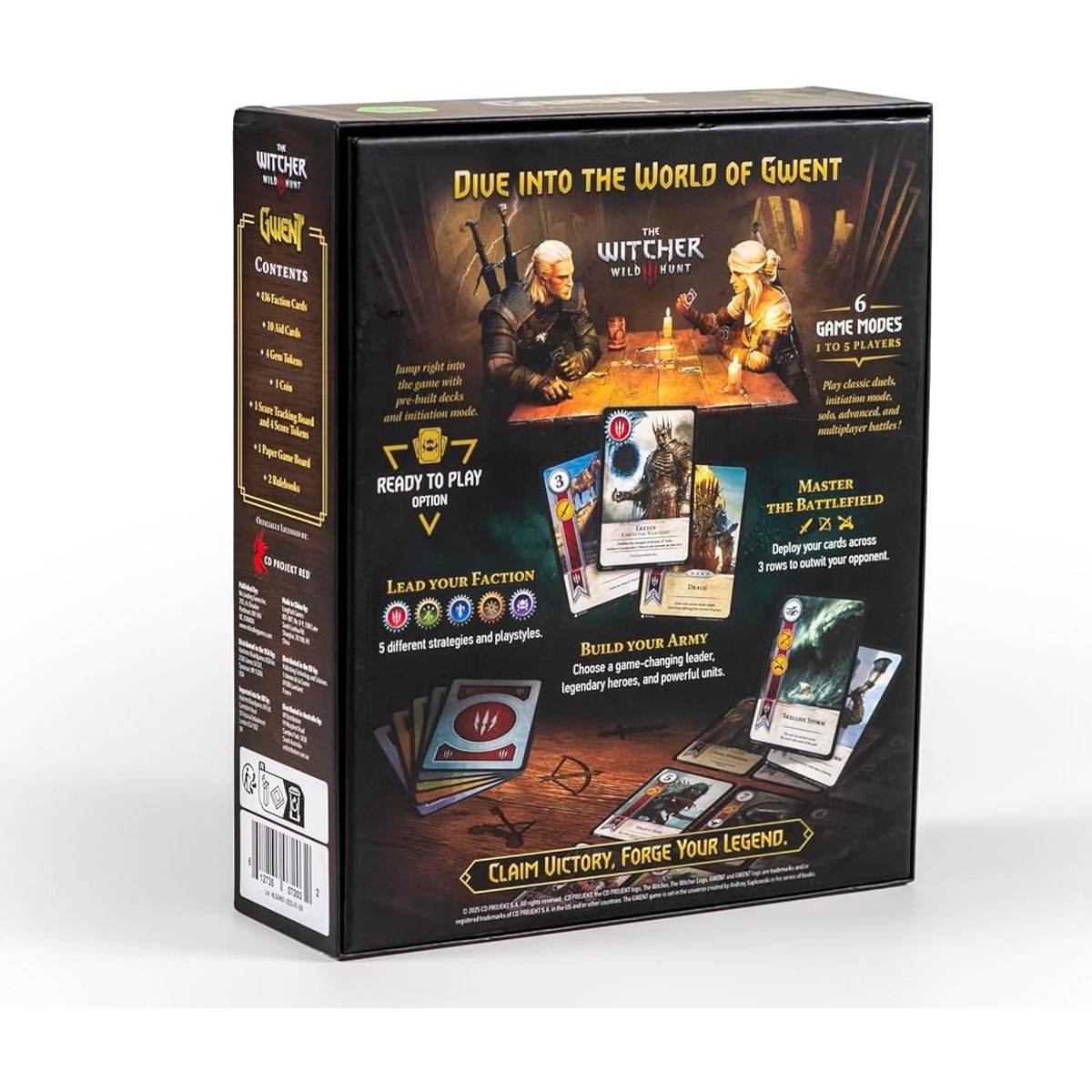Gwent Le Jeu de Cartes Légendaire marron, GIGAMIC