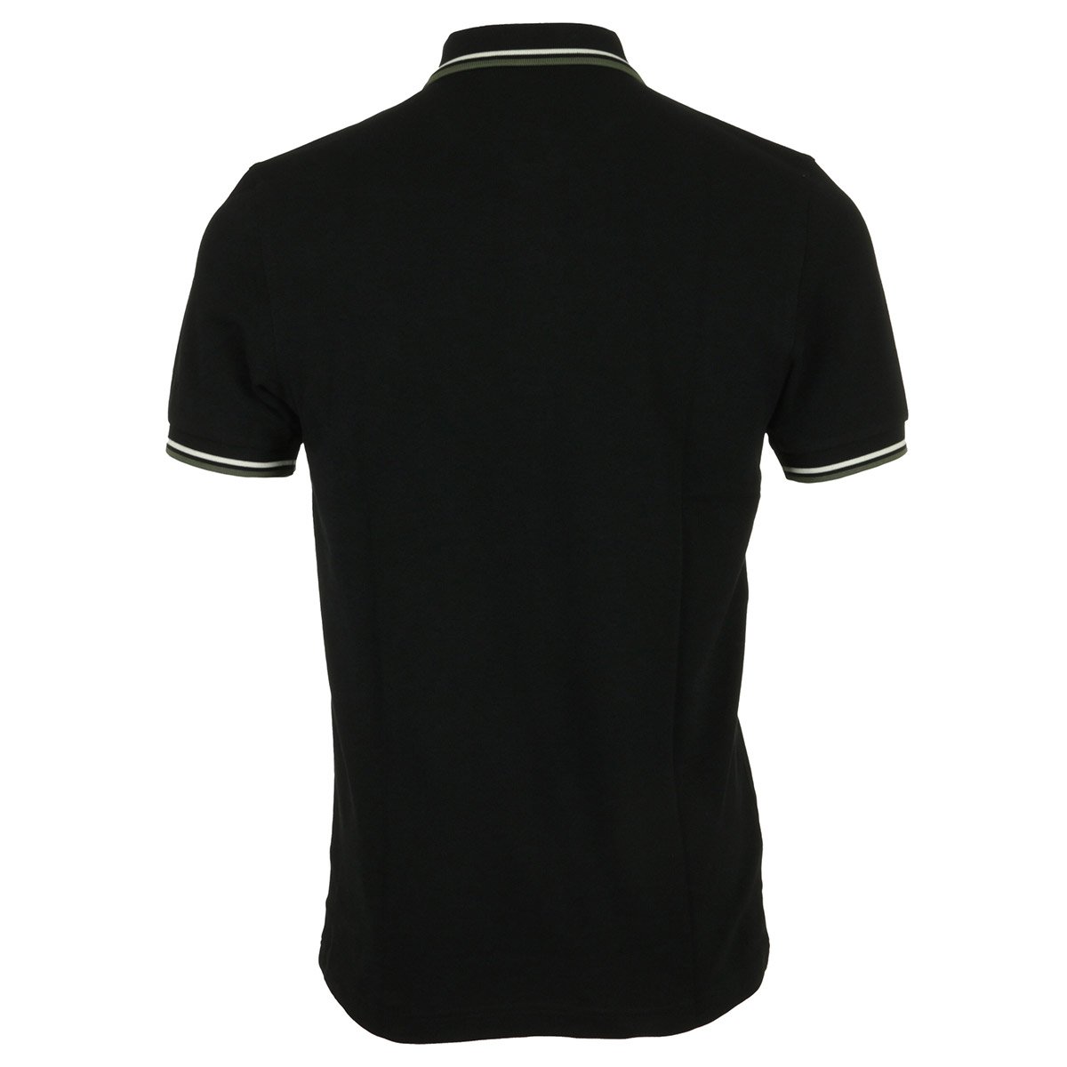 Polo TWIN TIPPED black ecru green, FRED PERRY