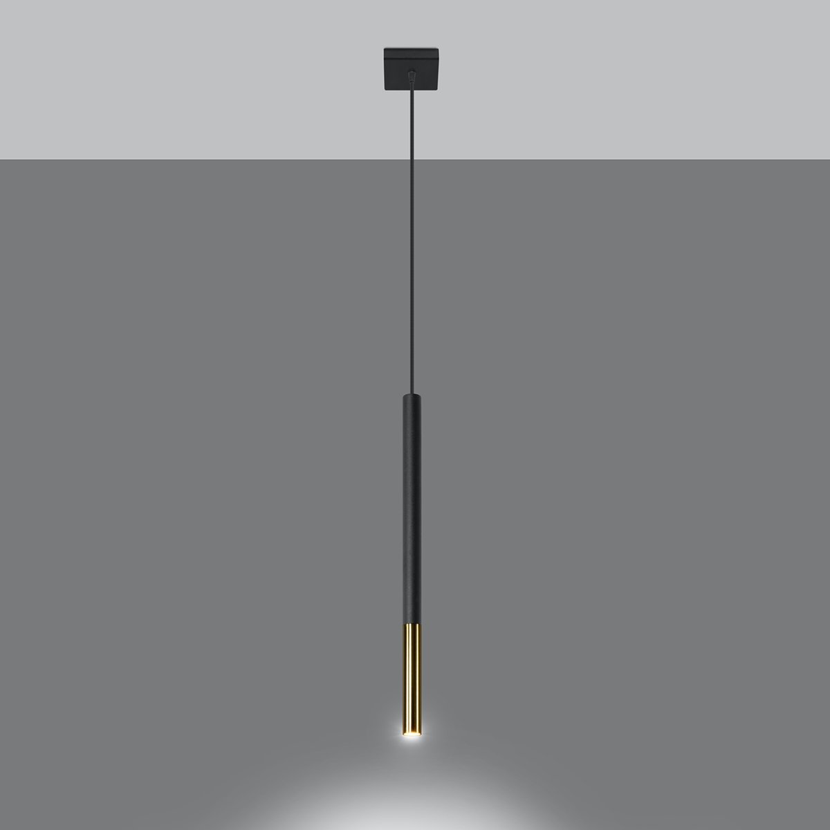 Suspension Acier Or/Noir G9 1 Mozaica jaune, EDEN