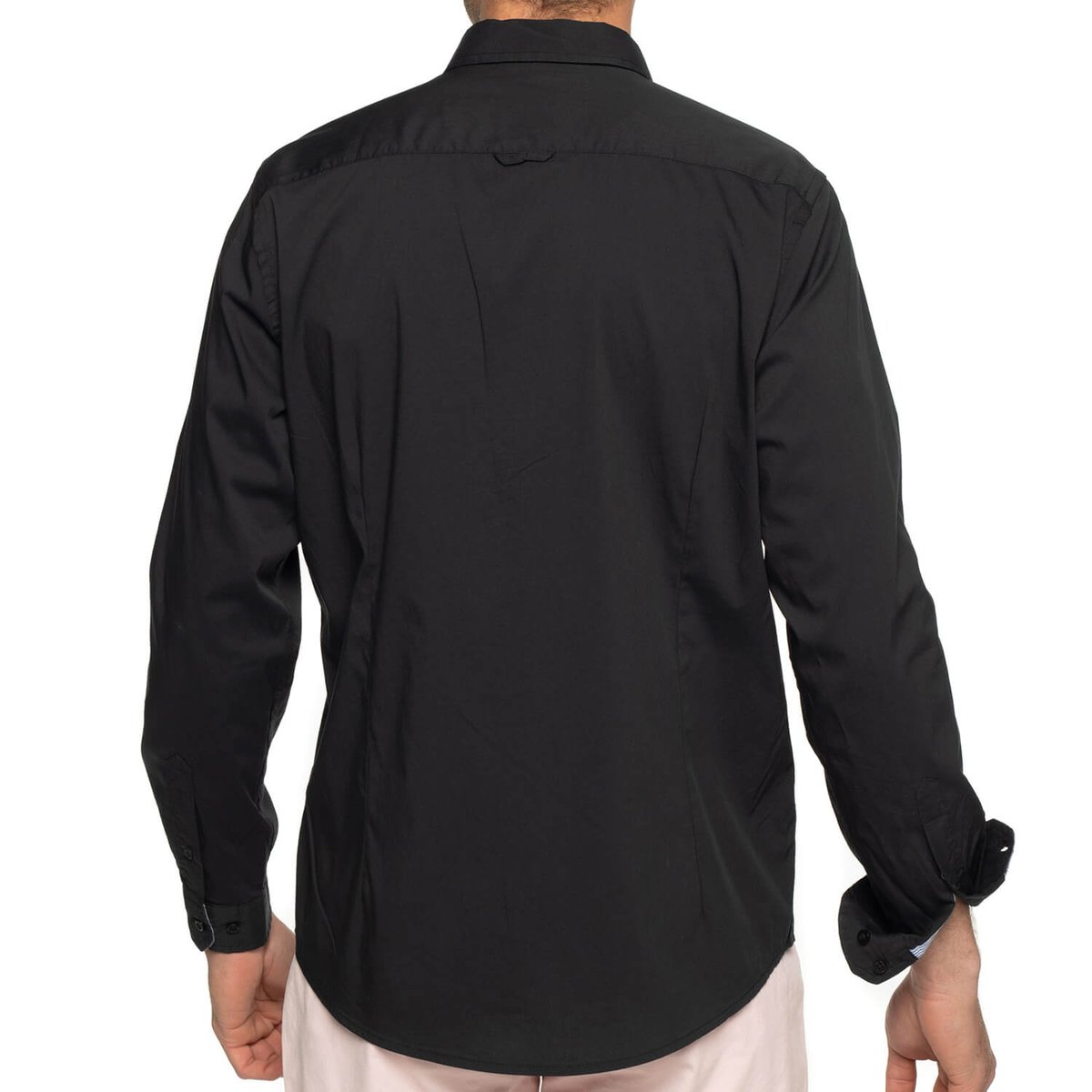 Chemise stretch manches longues CLASS noir, SHILTON