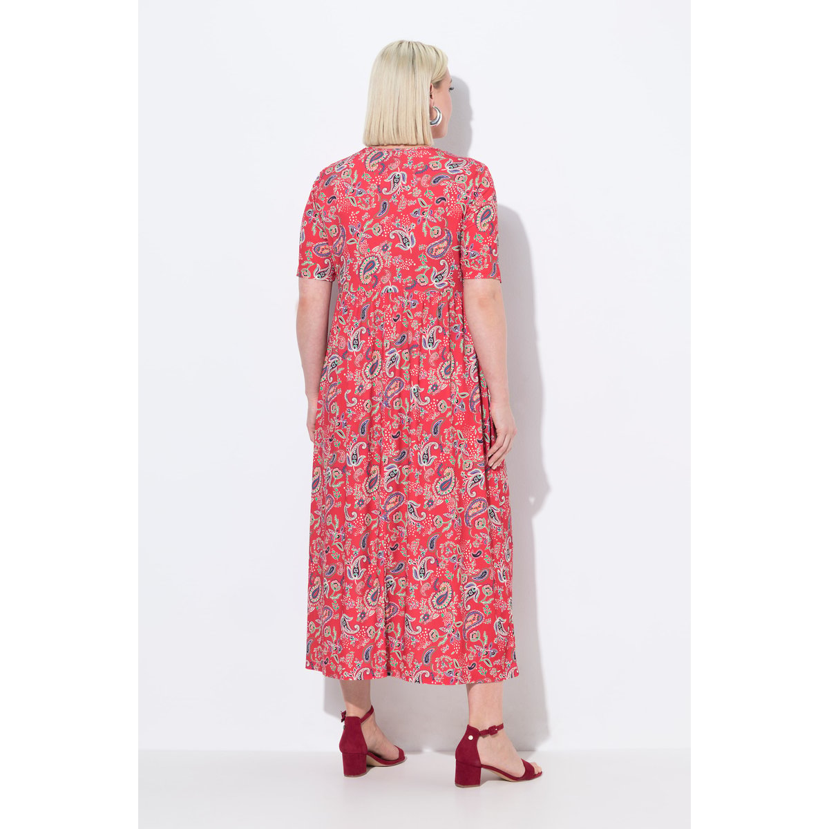 Robe maxi bleu paon, ULLA POPKEN