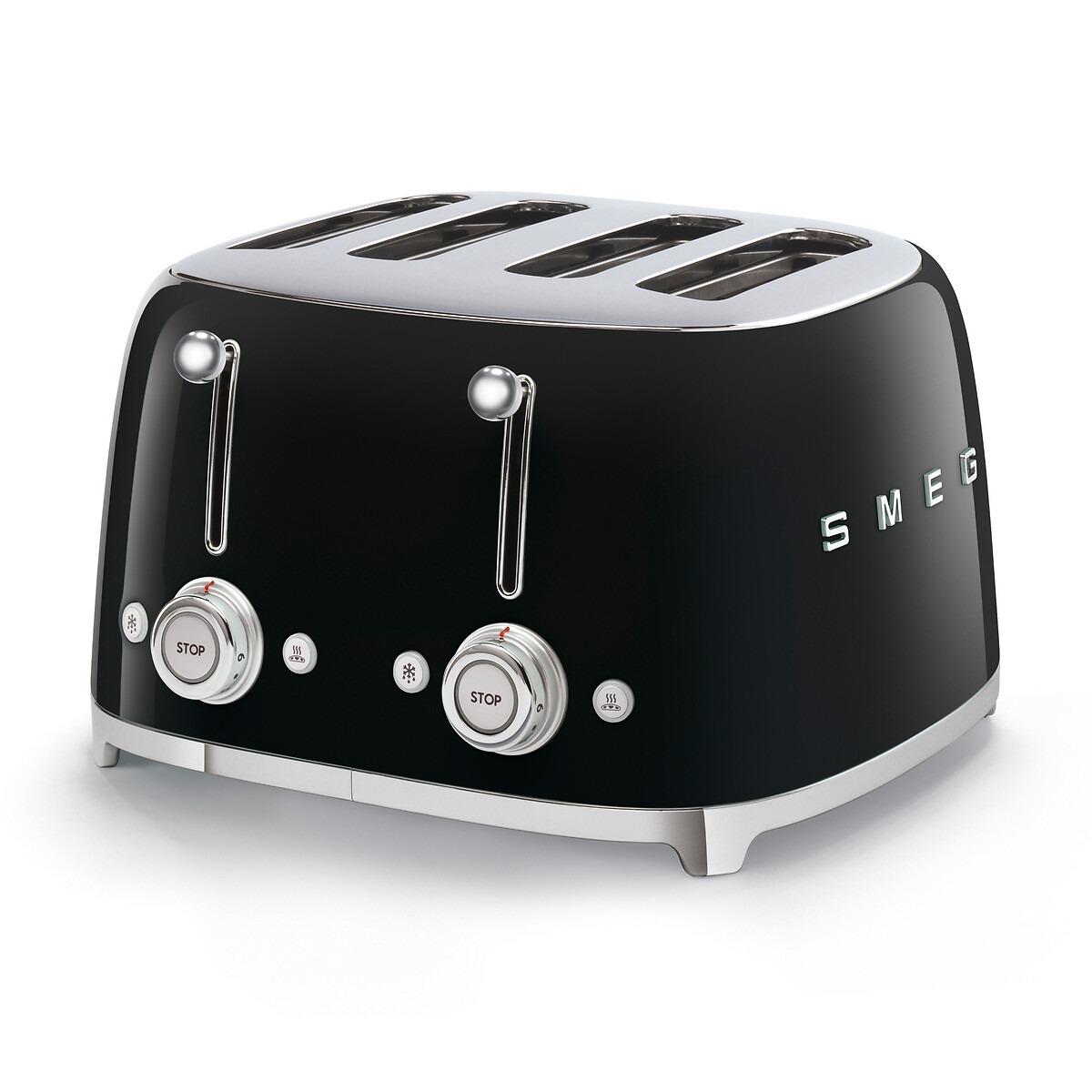 Retro Style 4-Slice Toaster - TSF03 black, SMEG