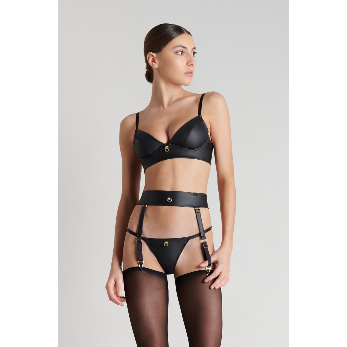 Ceinture porte-jarretelles CHAMBRE NOIRE noir, MAISON CLOSE