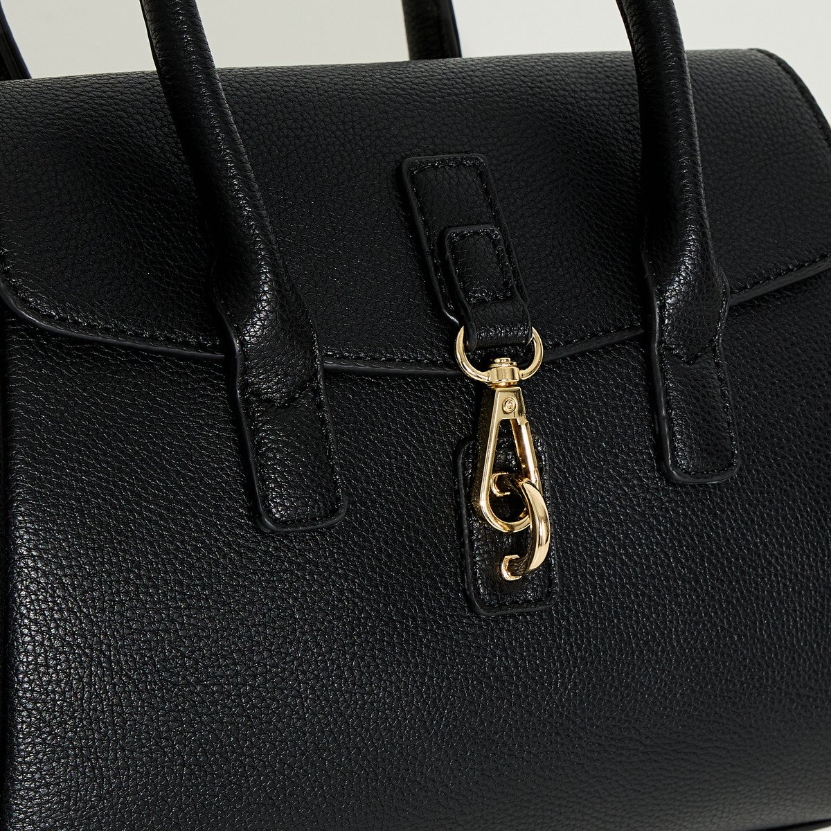 Sac à main cabas noir, GRAIN DE MALICE