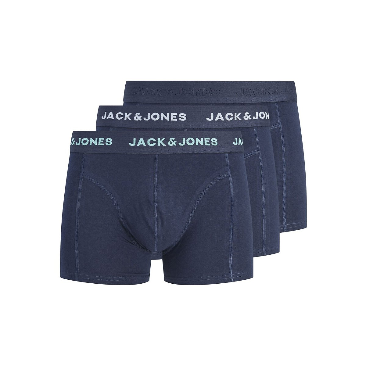 Lote de 3 boxers lisos marinho + marinho + marinho, JACK & JONES