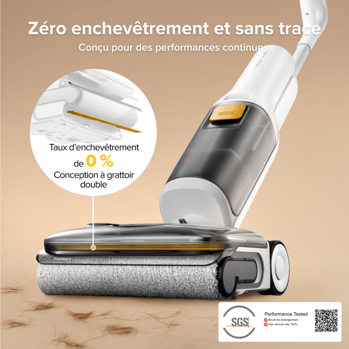 Nettoyeur de sol F25 RT Gen2 White couleur unique, ROBOROCK