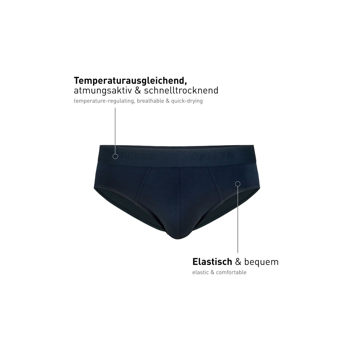 Slip Modal CLEAN LINE saphir foncé, CALIDA