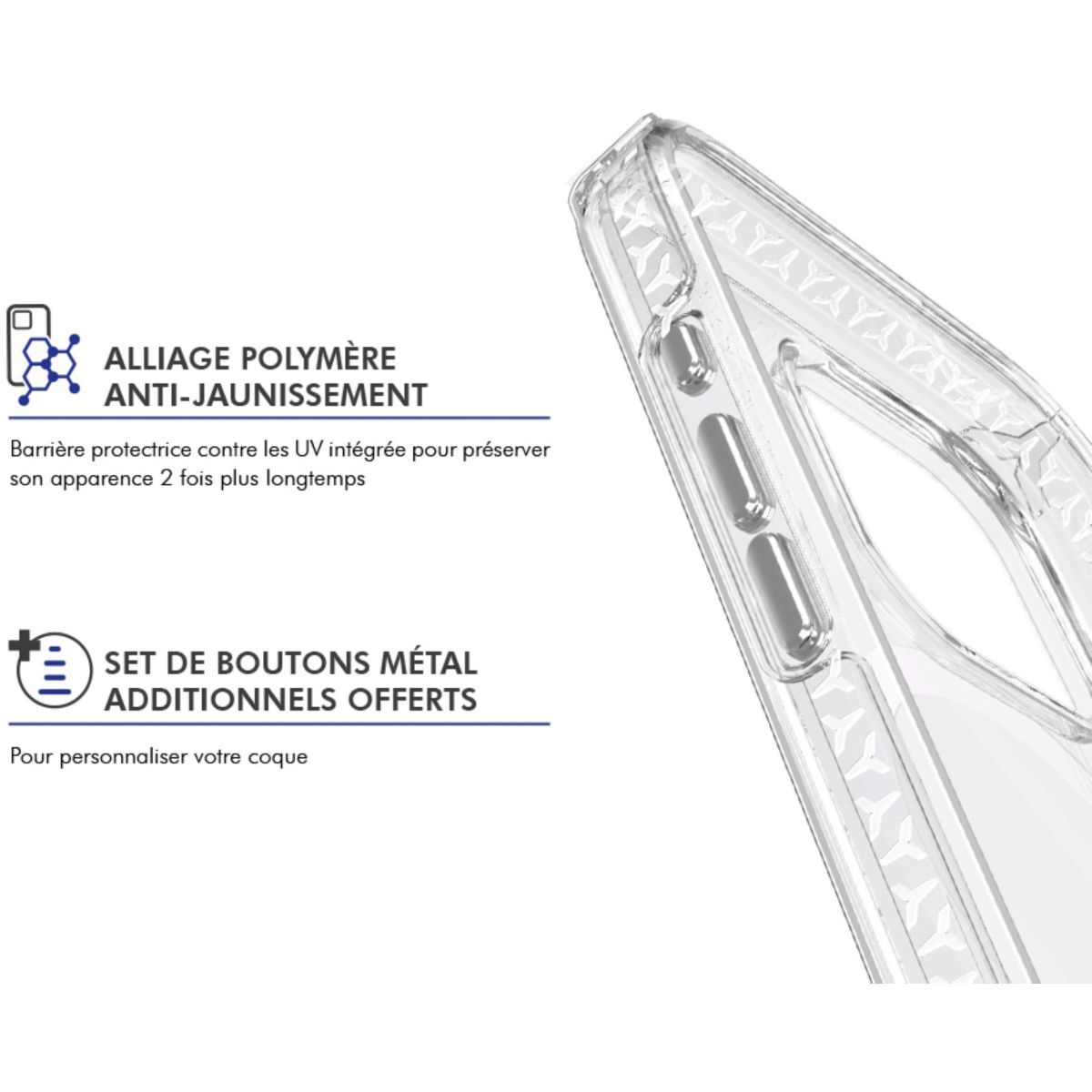 Coque AirXtrem Magnet S26+ recyclé transparent couleur unique, FORCE CASE