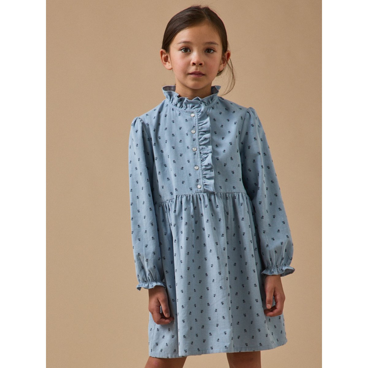 Robe imprimée en velours imprimé klein, CYRILLUS