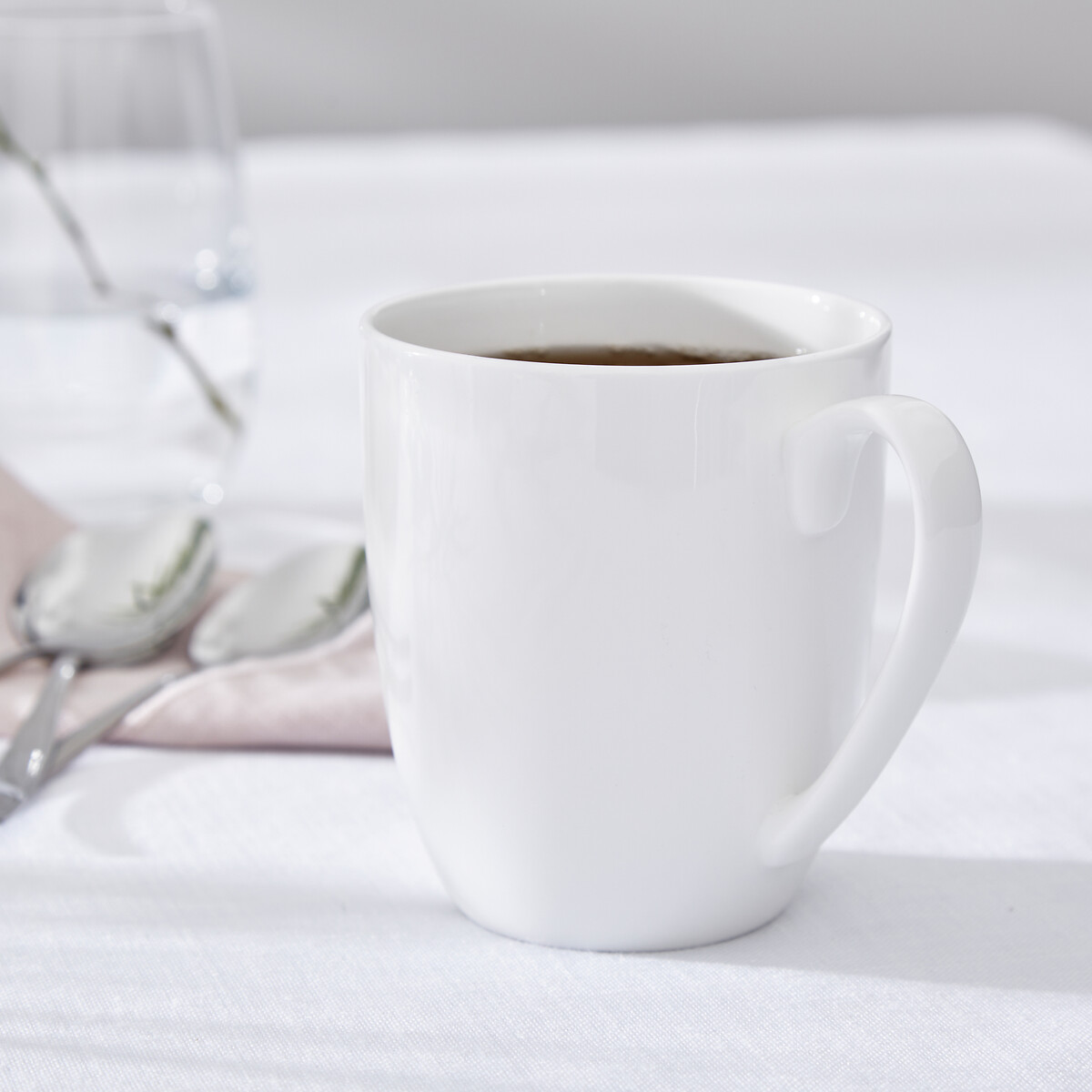 Set of 4 Serendipity Barrel Shape Mugs white, ROYAL WORCESTER