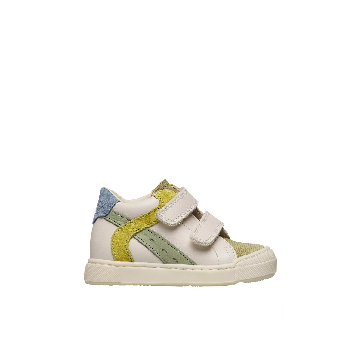 Baskets en cuir et en daim AVENISS 2 VL blanc-gris-, FALCOTTO