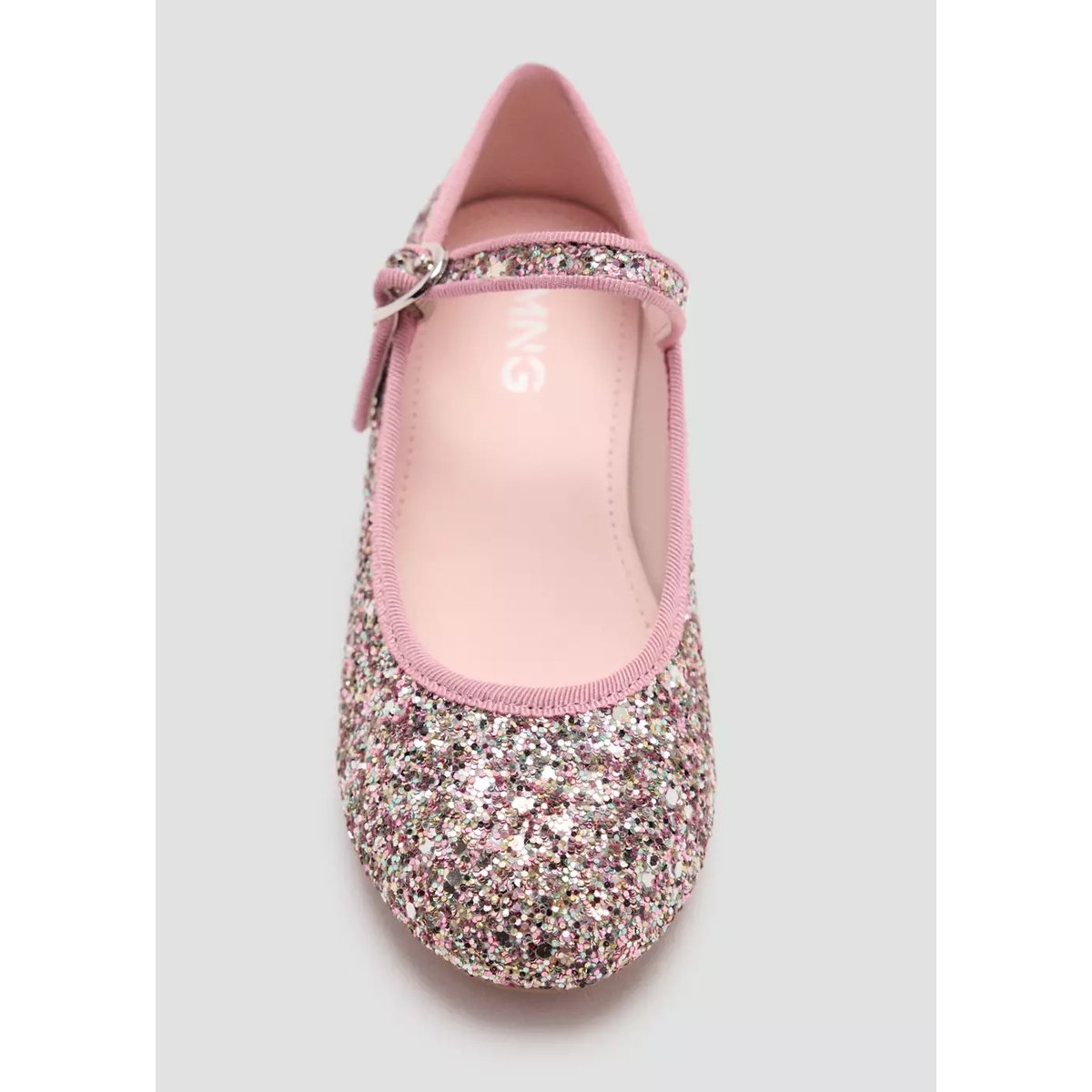 Chaussures à talon paillettes or, MANGO KIDS