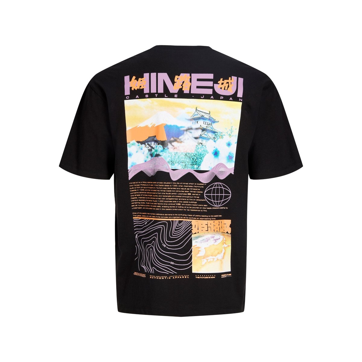 T-Shirt noire - black, JACK & JONES JUNIOR