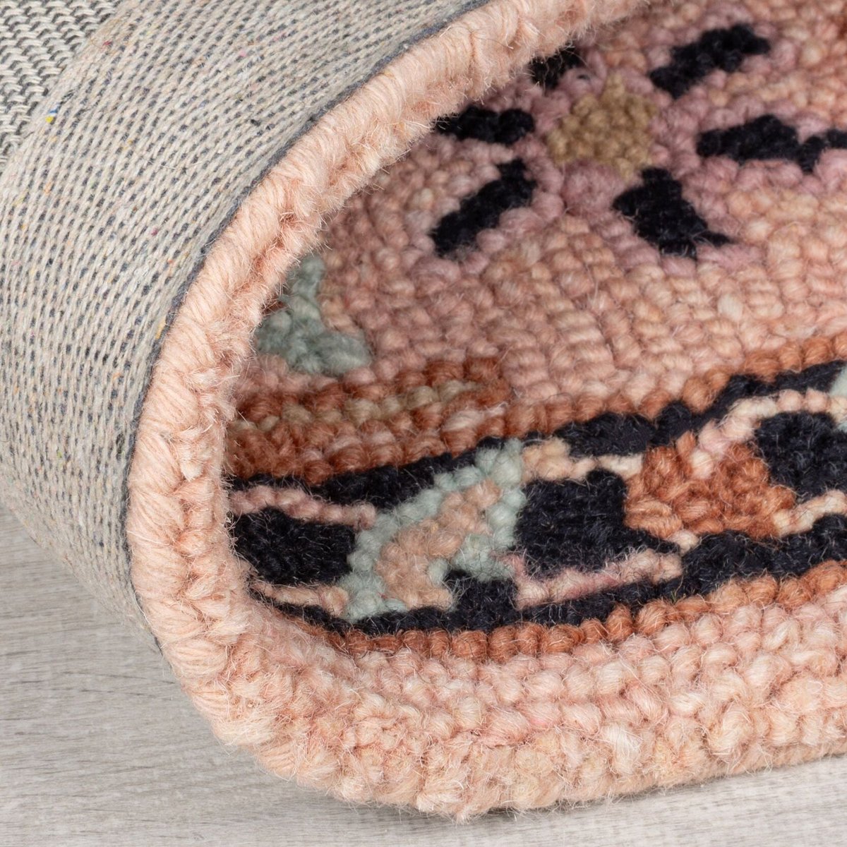 Tapis en laine traditionnel BLOSSOM rose, FLAIR RUGS