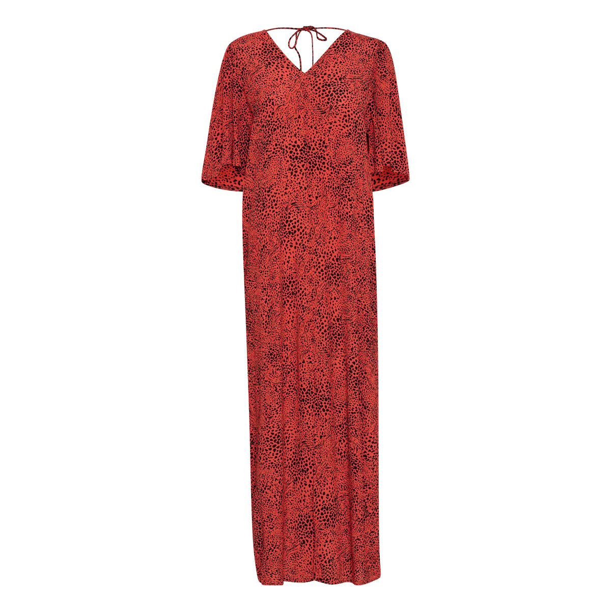 Dress rouge grenadine graphic animal, KAFFE