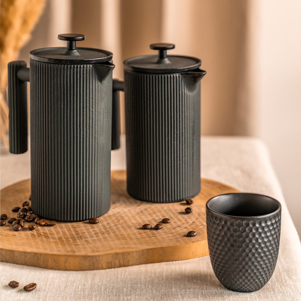 Cafetière à piston en fonte Tekoa   0,6L gris, TREND'UP
