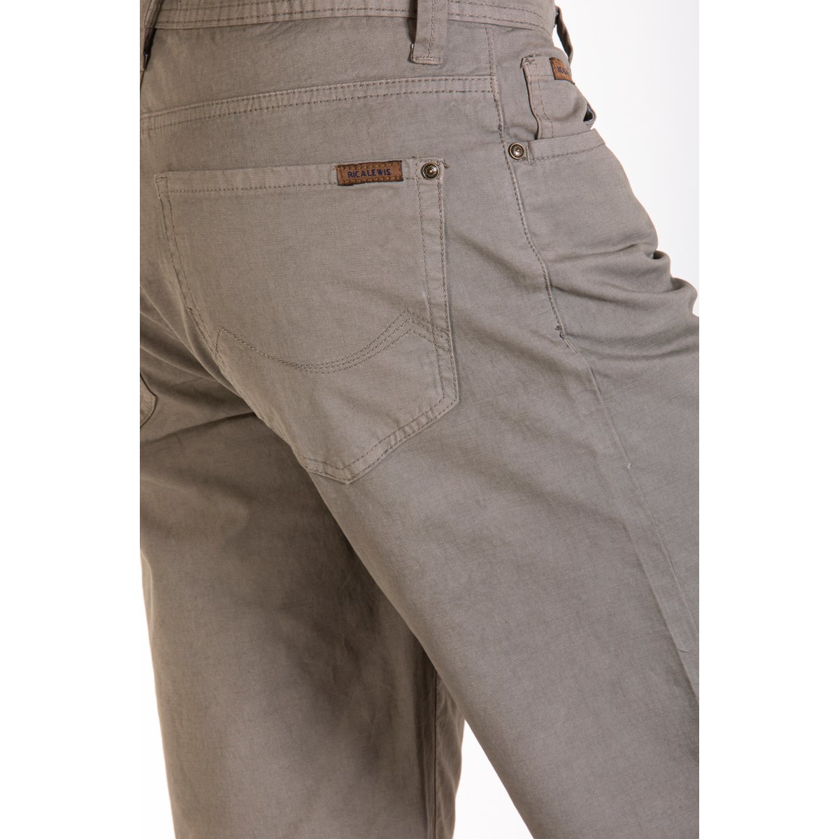 Bermuda coupe droite relax toile coton GENESYX kaki, RICA LEWIS