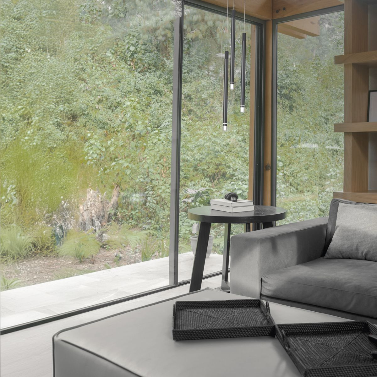 Suspension en aluminium classique, D.2.5 , MOANA gris, MANTRA