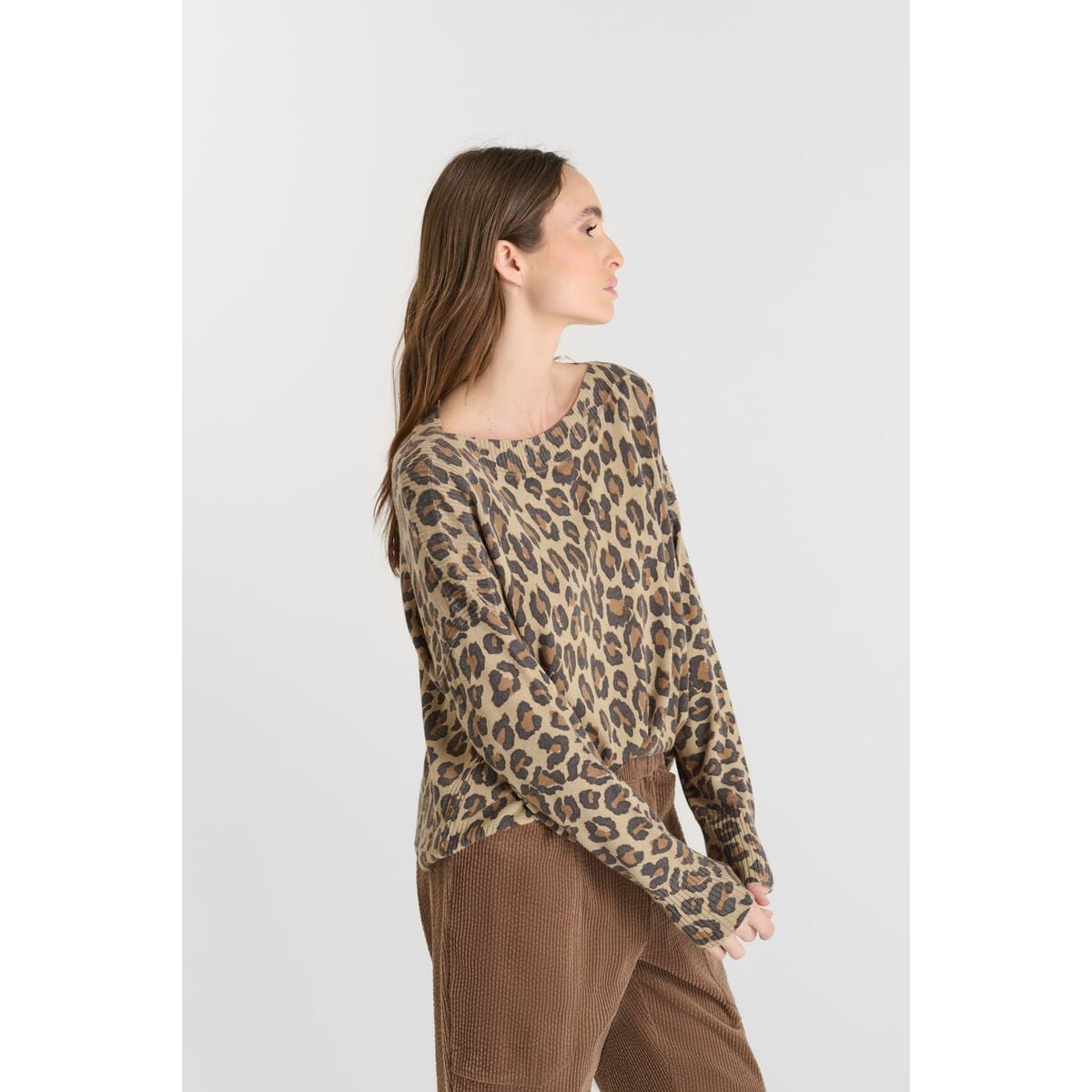 Pull LUDO leopard, LE TEMPS DES CERISES