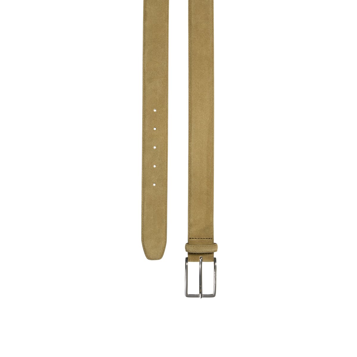 Ceinture modèle Iben en cuir velours souple vert foncé, MARC O'POLO