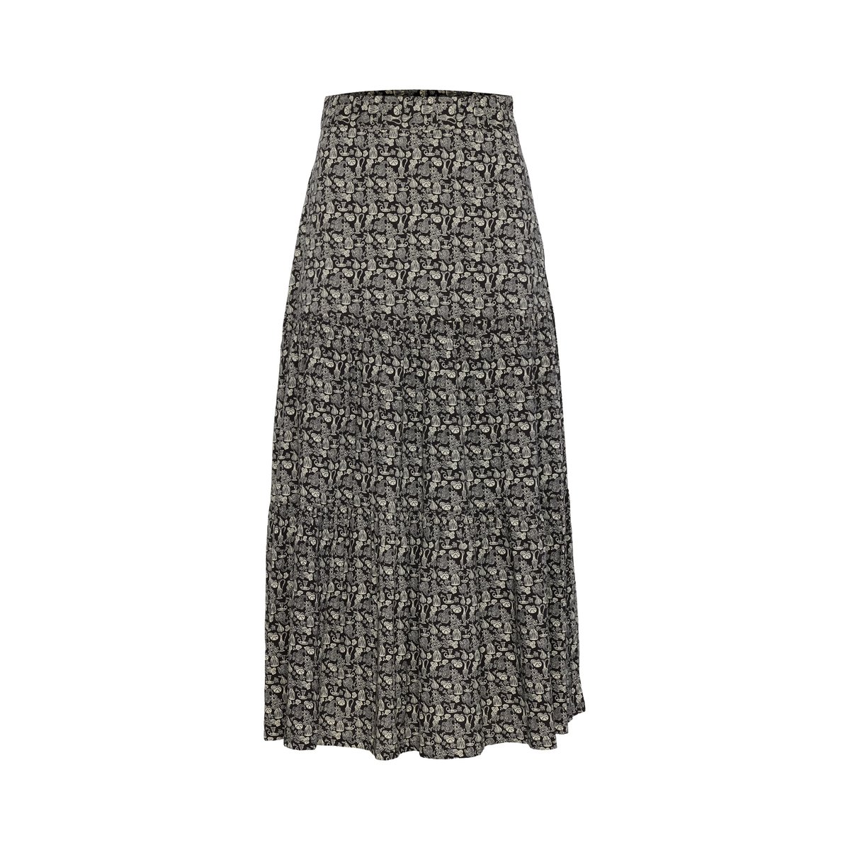 Jupe AUDREY flora marron chocolate, FRNCH