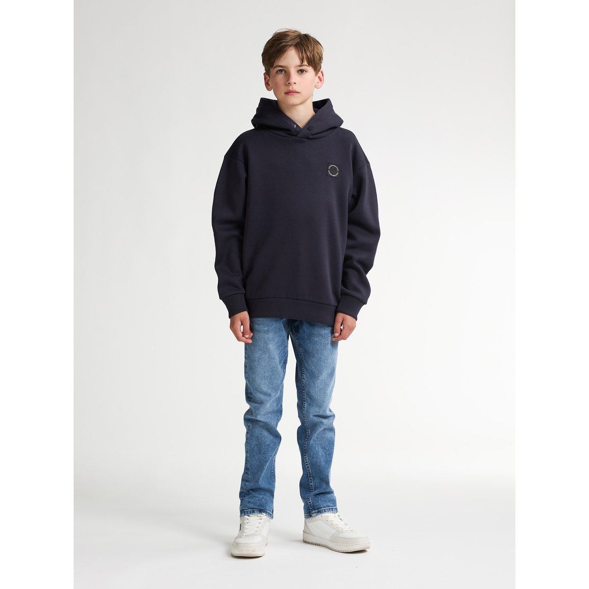 Hoodie logo ozark bleu royal navy, PETROL INDUSTRIES