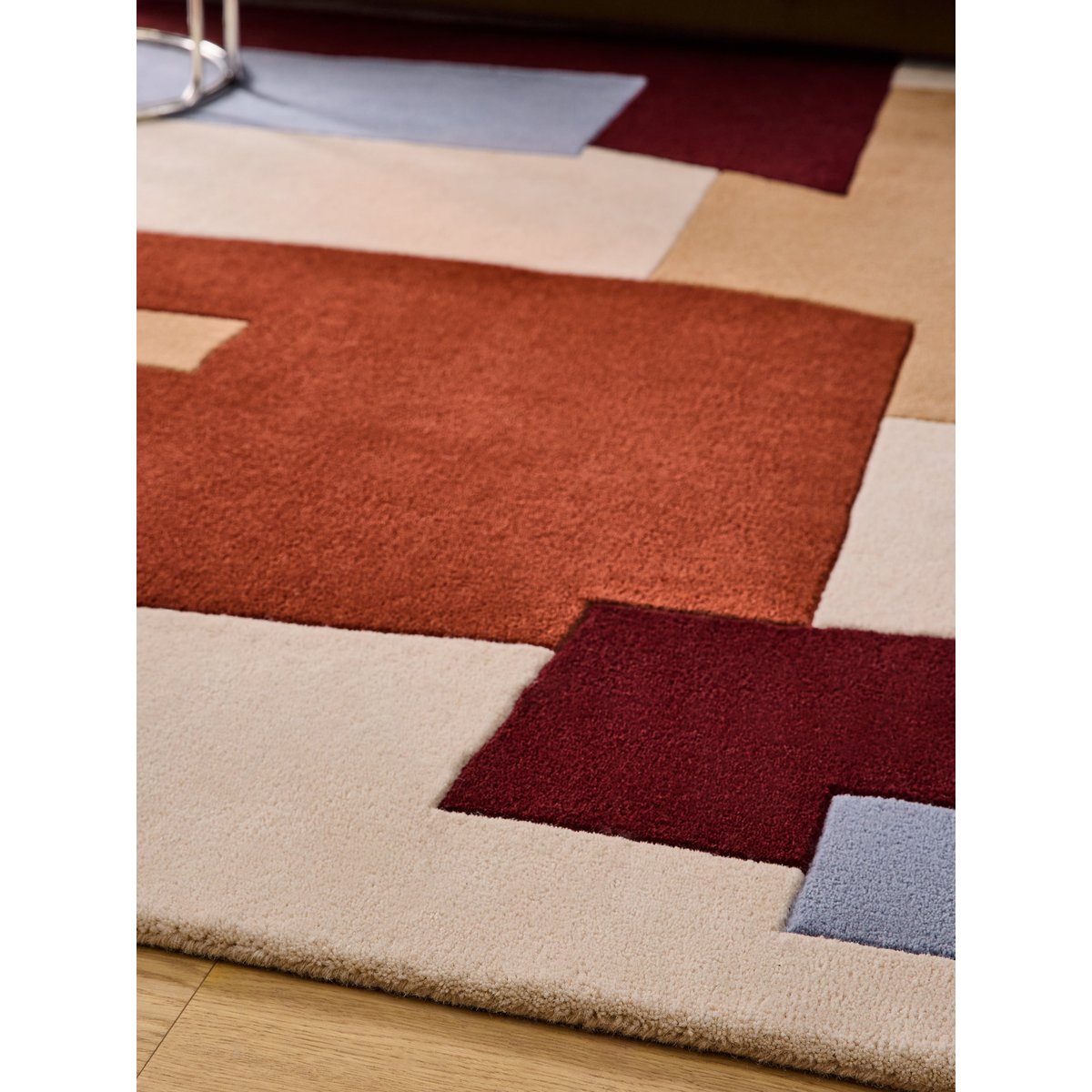 Tapis de salon et chambre pure laine VANESSA multicolore, NOVATREND