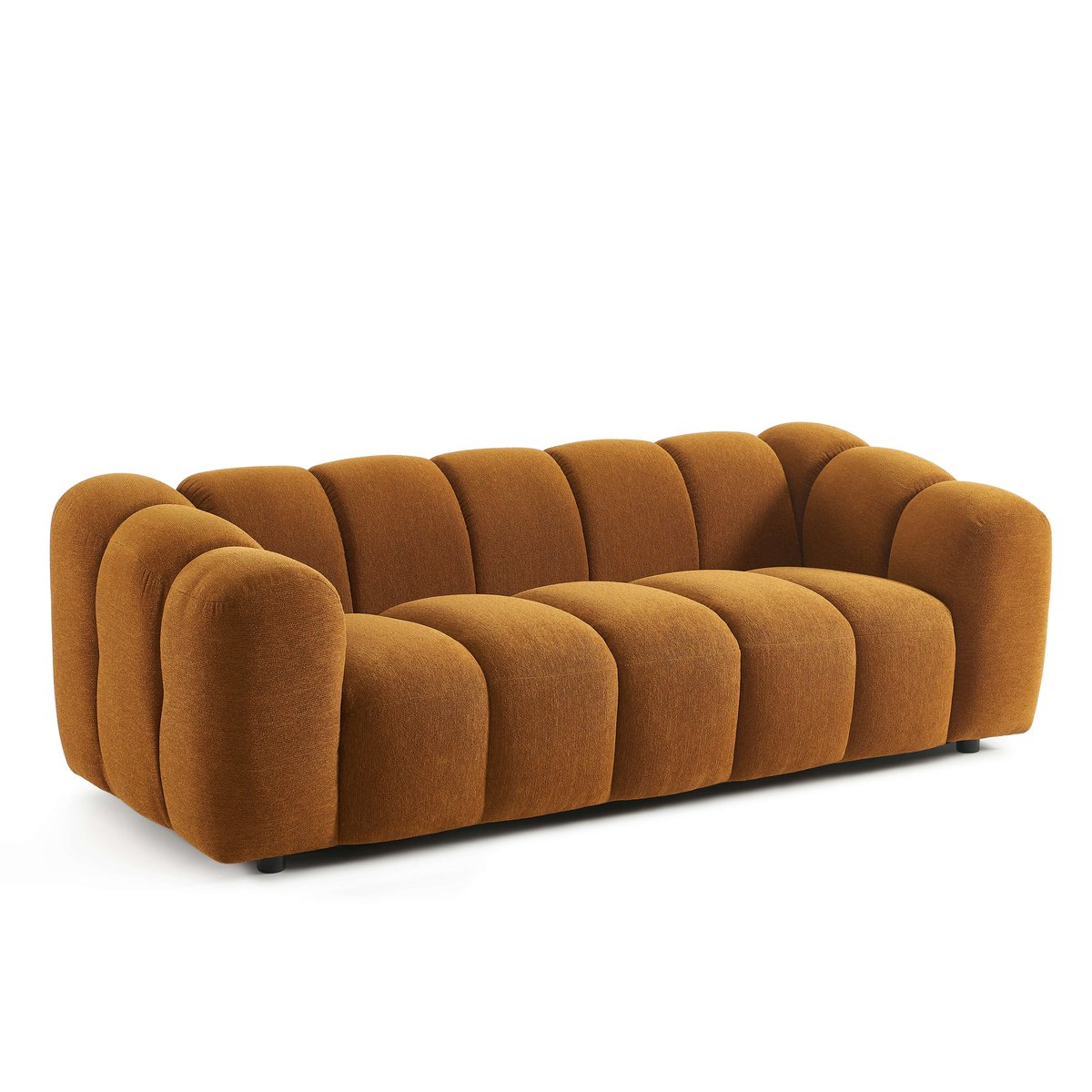 Canapé 3 places tissu tweed SUNNY bronze, SORELH