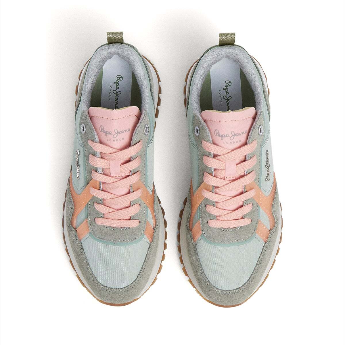Baskets De Course D'inspiration Rétro vert palmier, PEPE JEANS