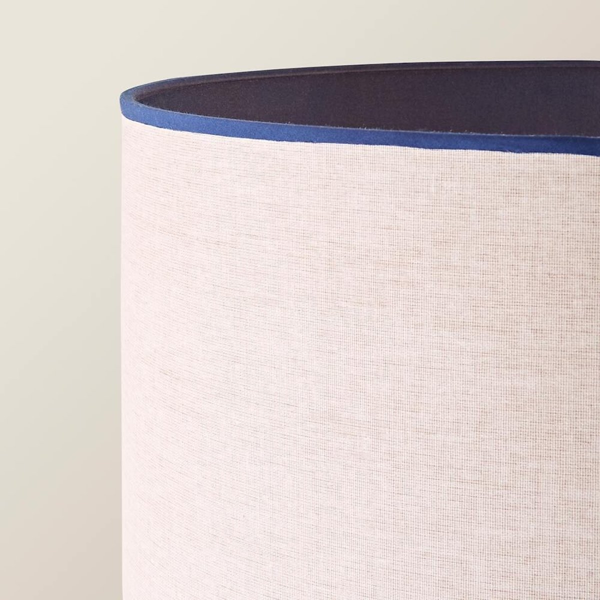 Amalia Twist Floor Lamp with Drum Shade navy blue, SO'HOME