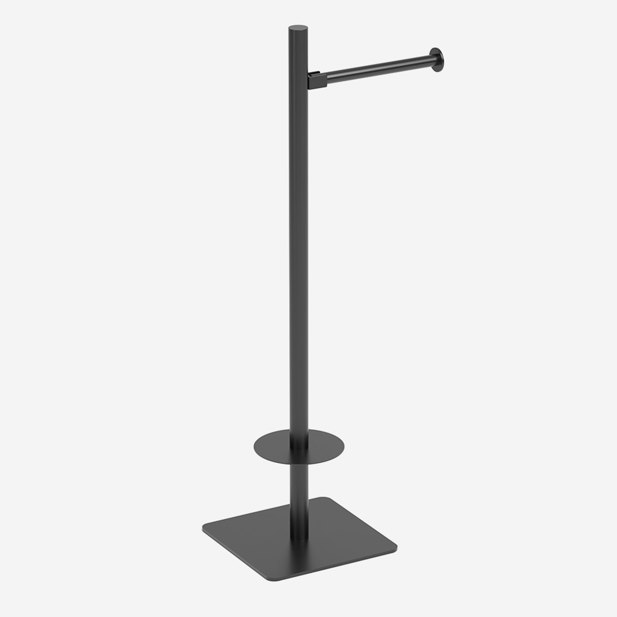 Support pour papier toilette noir,, BATH BAZAAR