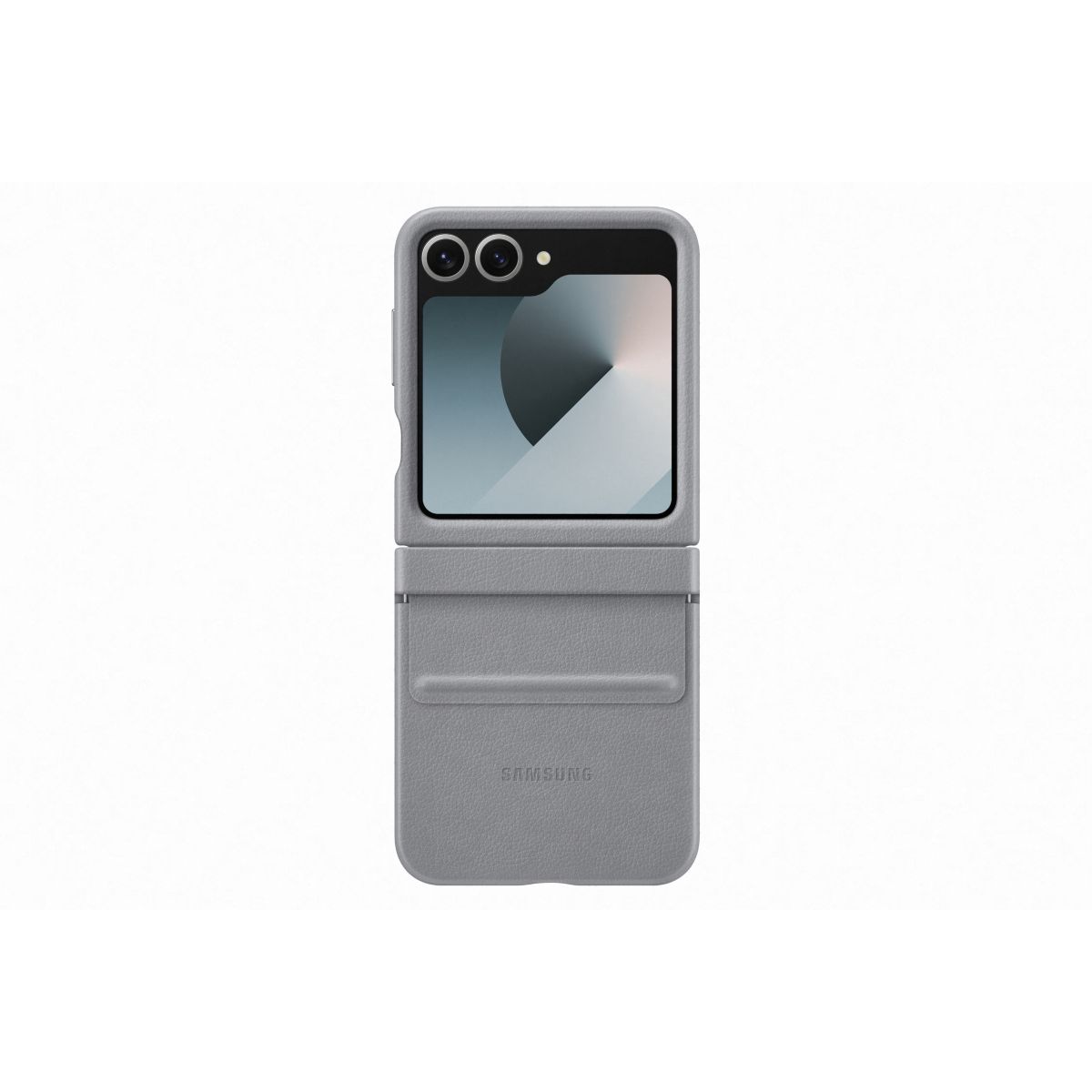 Coque Z Flip6 Gris Premium design couleur unique, SAMSUNG
