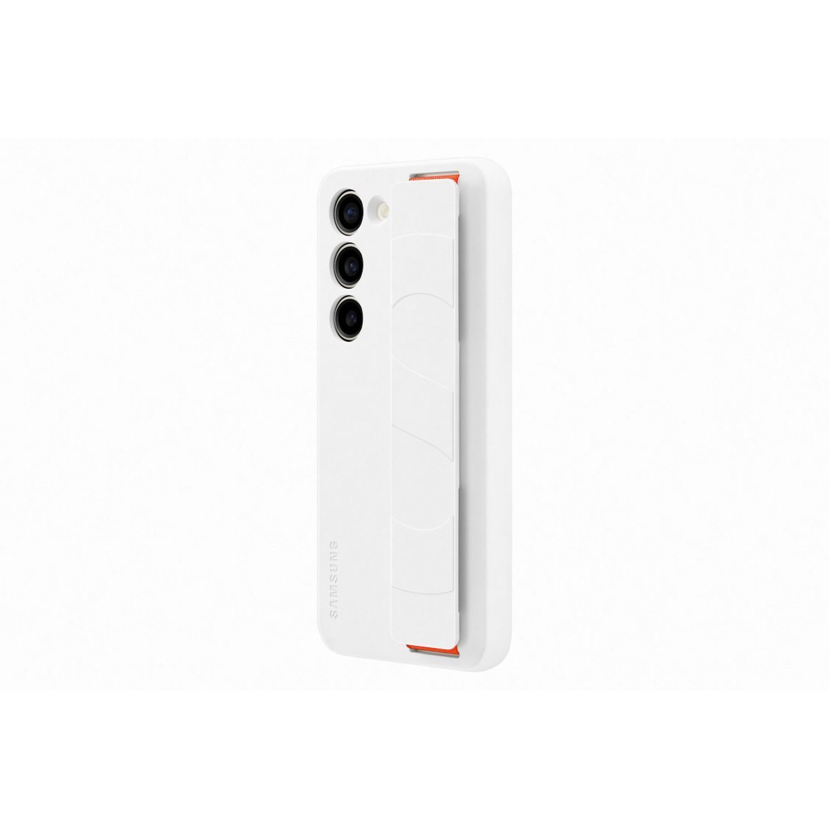Coque S23 Silicone avec laniere Blanc blanc, SAMSUNG