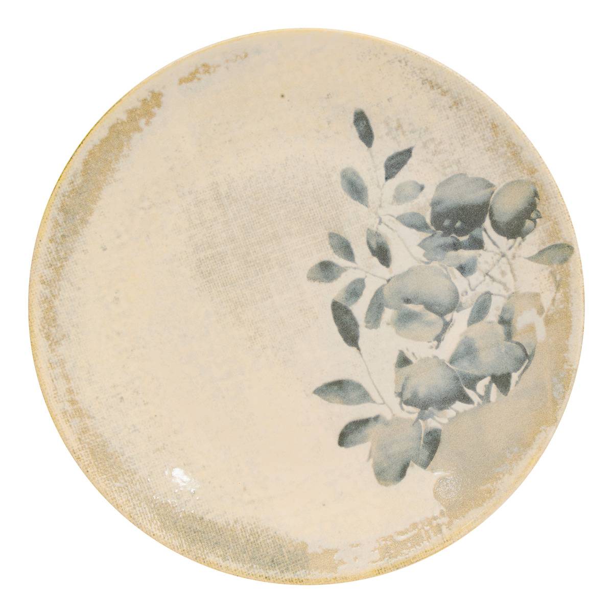 Assiette plate D26cm SILVIA gris, ATMOSPHERA