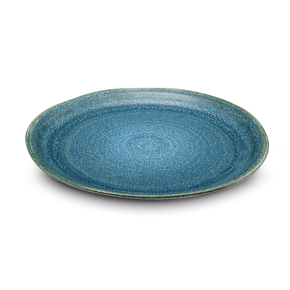 6 assiettes plates 27 cm - ATOLL bleu, MEDARD DE NOBLAT