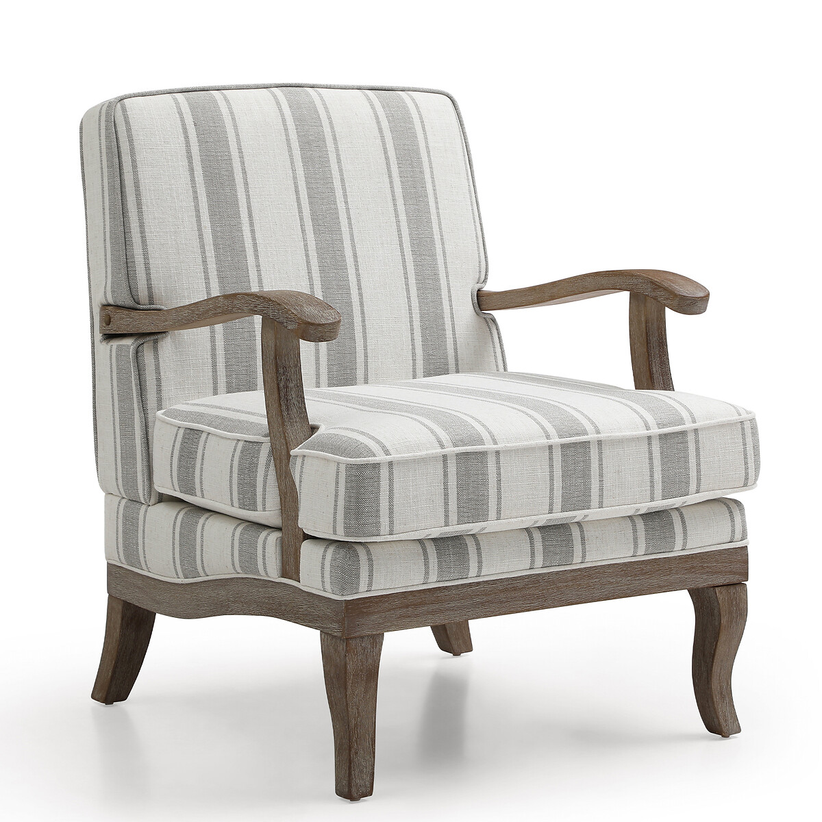Oakley Linen Stripe Armchair multi-coloured, SO'HOME