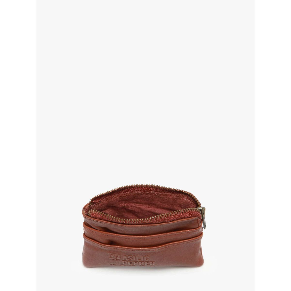 Porte-monnaie Cow cuir tan, BASILIC PEPPER