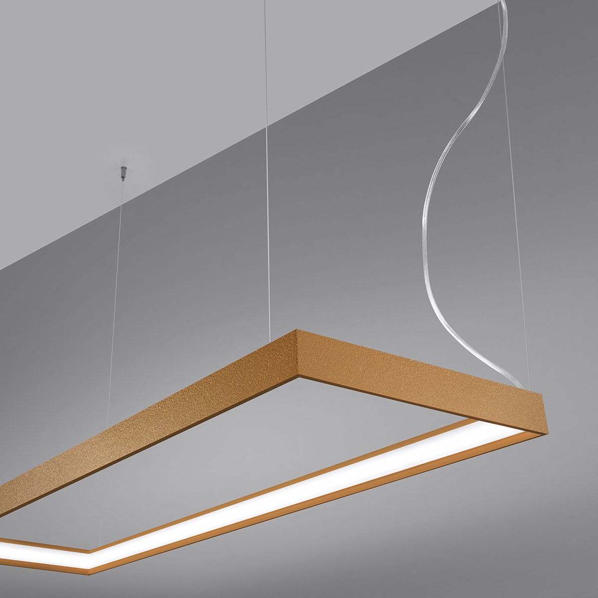 Lustre Aluminium Doré LED 1 Tuula doré, EDEN